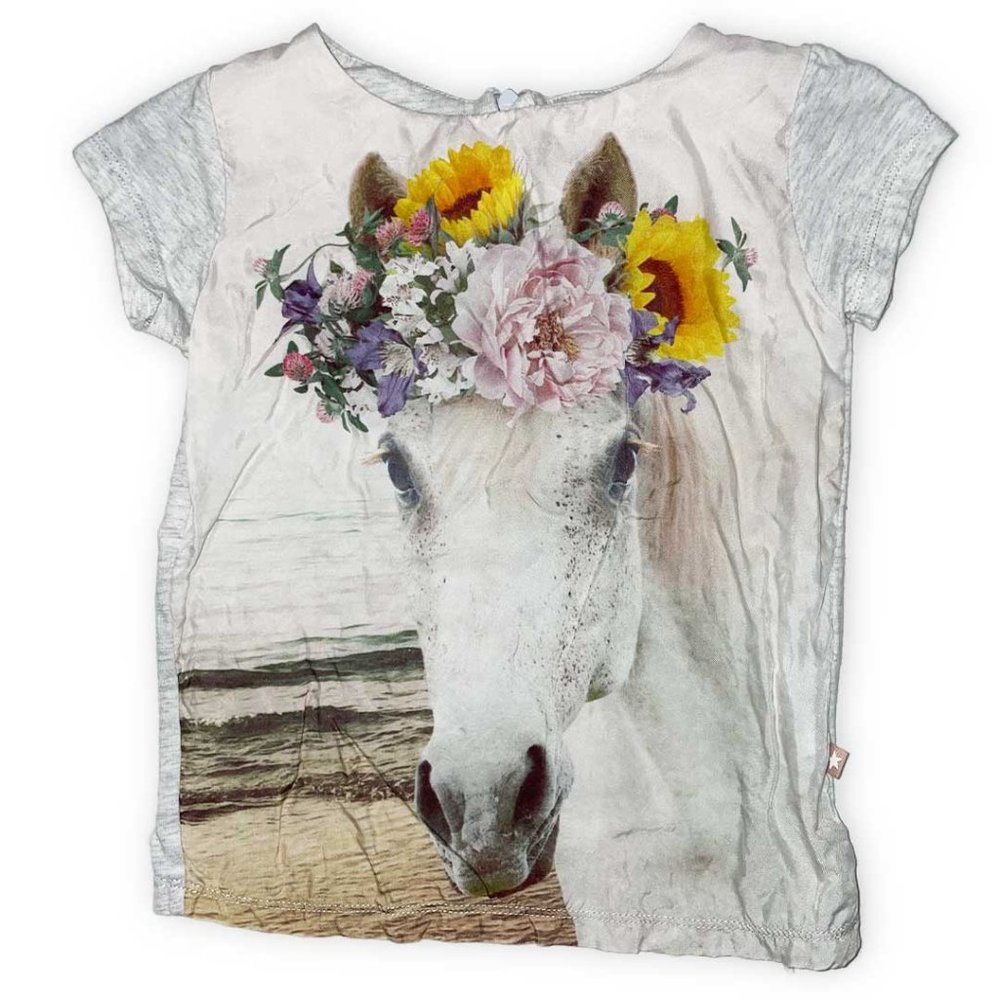 MOLO 4T graphic T-shirt horse - zipper back